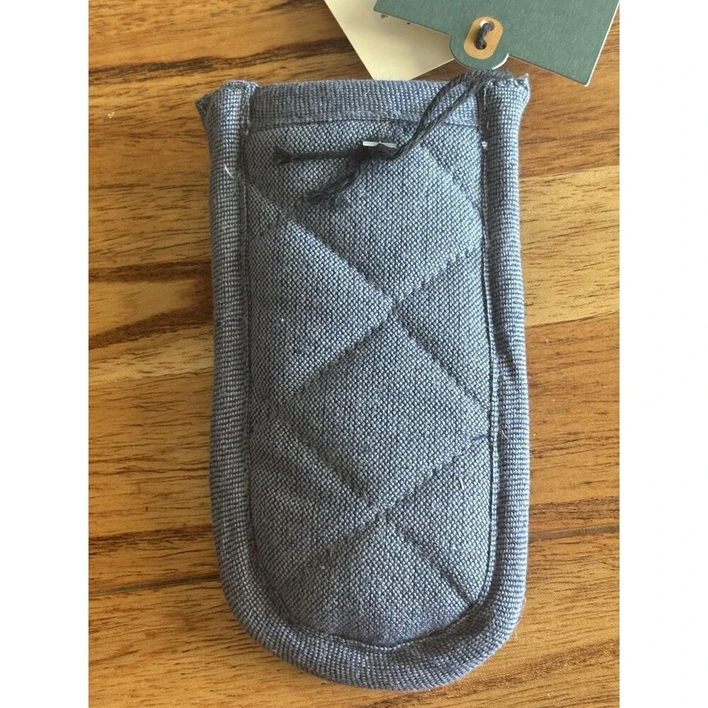 Panhandles Mitt Navy Denim Hearth & Hand With Magnolia Set Of 2